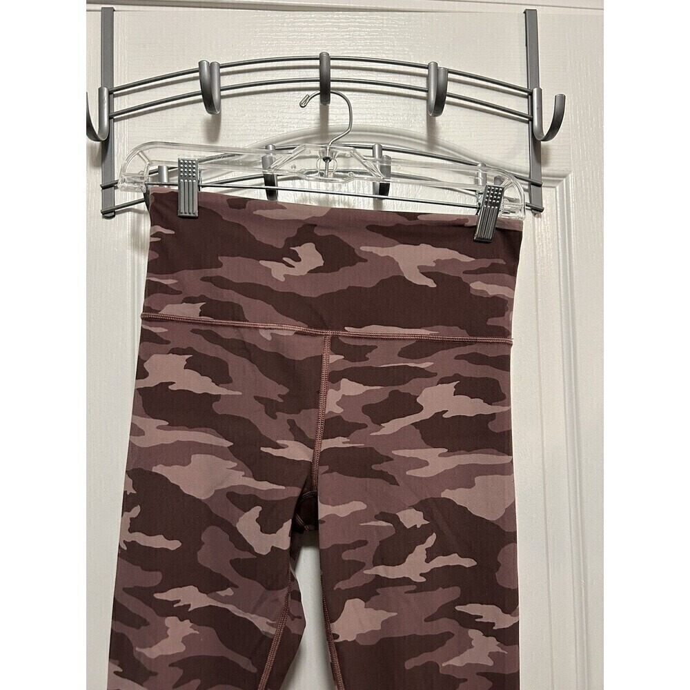 Athleta Womens S Elation Camo 7/8 Tight Leggings Lux Pink High Waisted Workout - Picture 3 of 12